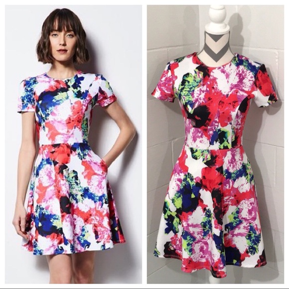 Milly by Design Nation Dresses & Skirts - MILLY BY DESIGN NATION ROSABELLA SCUBA FIT & FLARE